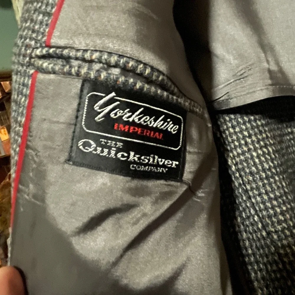 Mens‎ Yorkshire Imperial Quiksilver Tweed Harris Tweed Wool Blazer Jacket 42 Reg